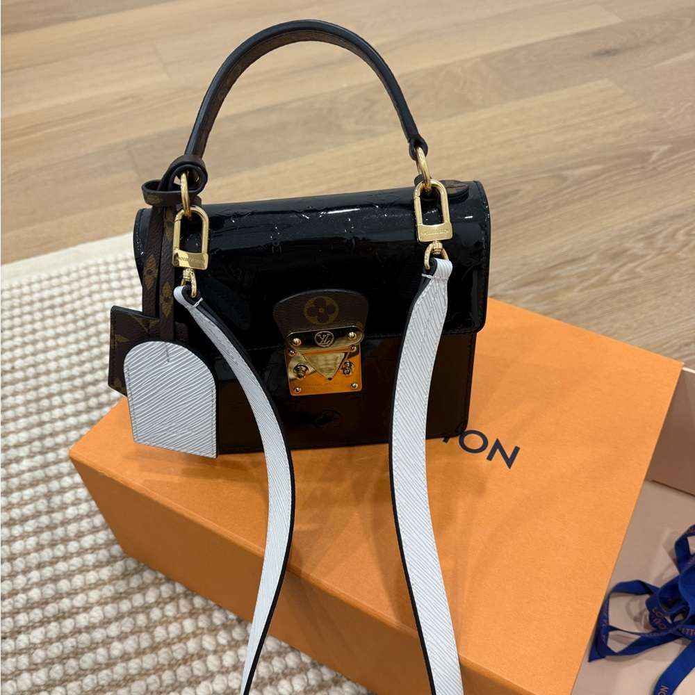 Louis Vuitton Black and Gold Mini Bag